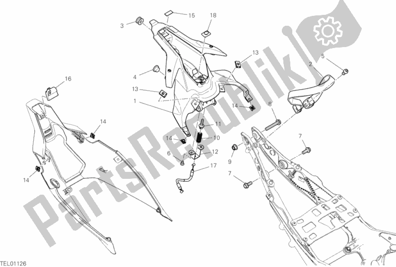 Tutte le parti per il Armadietto del Ducati Superbike Panigale V4 USA 1100 2020